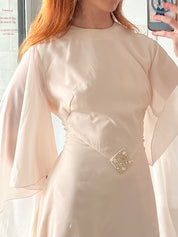 70s does 20s Bell Sleeve Midi