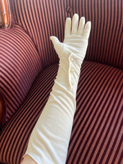 50s Flower Detail Elbow Gloves