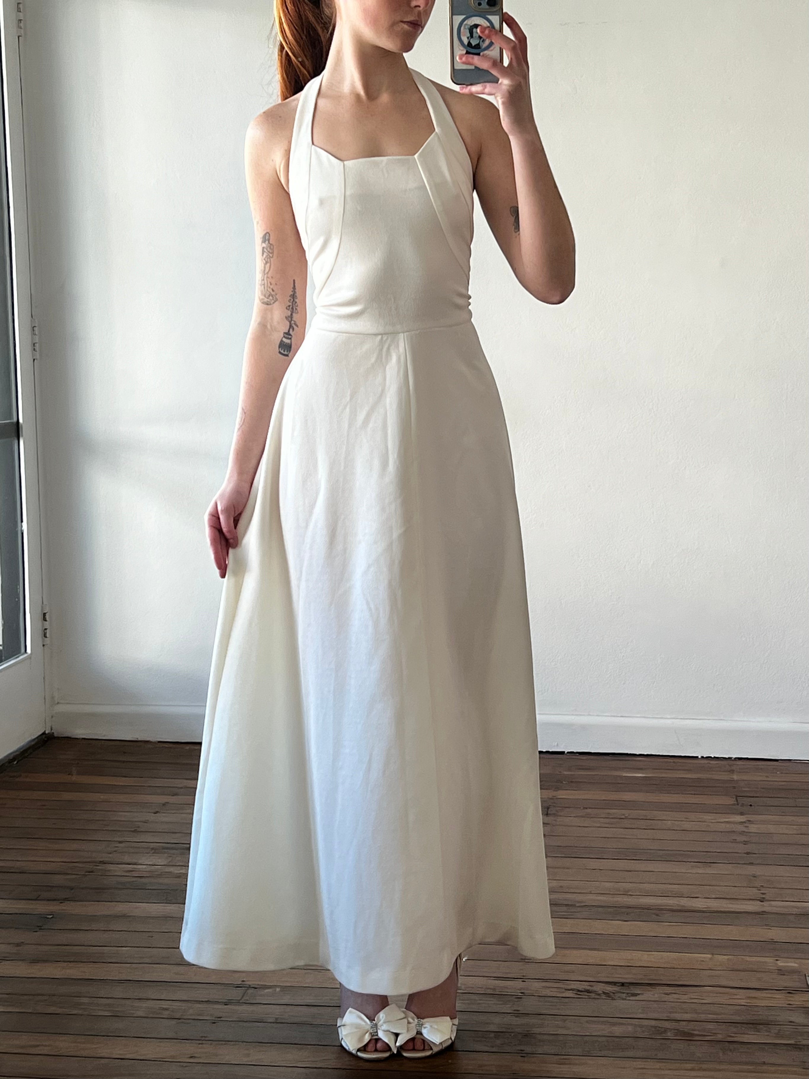 70s Hollywood Glam Halter Dress
