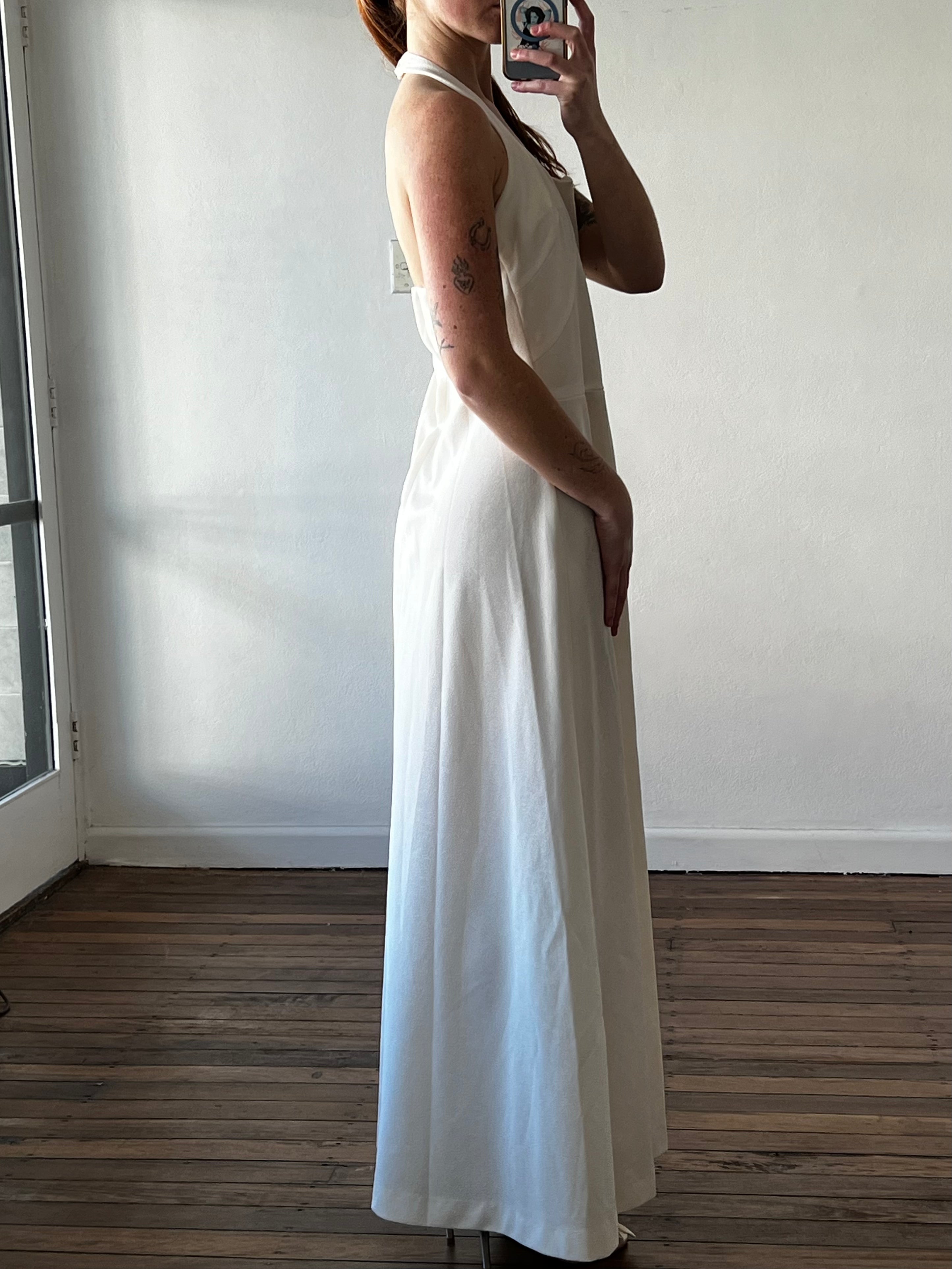 70s Hollywood Glam Halter Dress