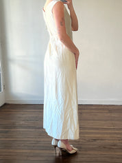 60s Silk Lace Detail Sheath Dress and Lace Scalloped Trim Overcoat