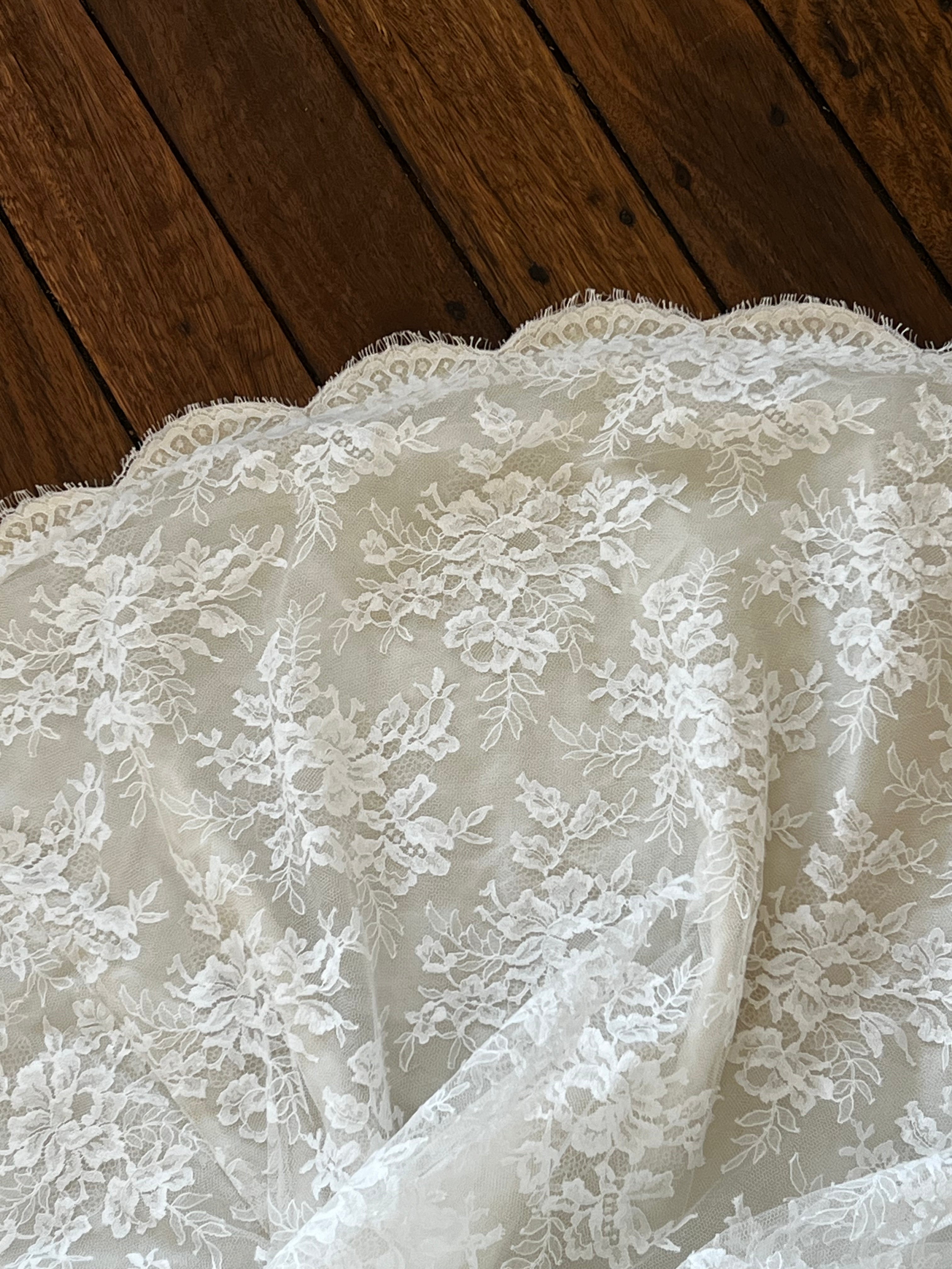 60s Silk Lace Detail Sheath Dress and Lace Scalloped Trim Overcoat