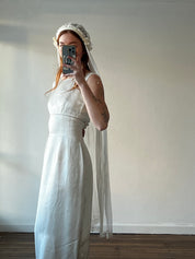 20s Silk Net Juliet Cap Veil