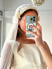 20s Silk Net Juliet Cap Veil