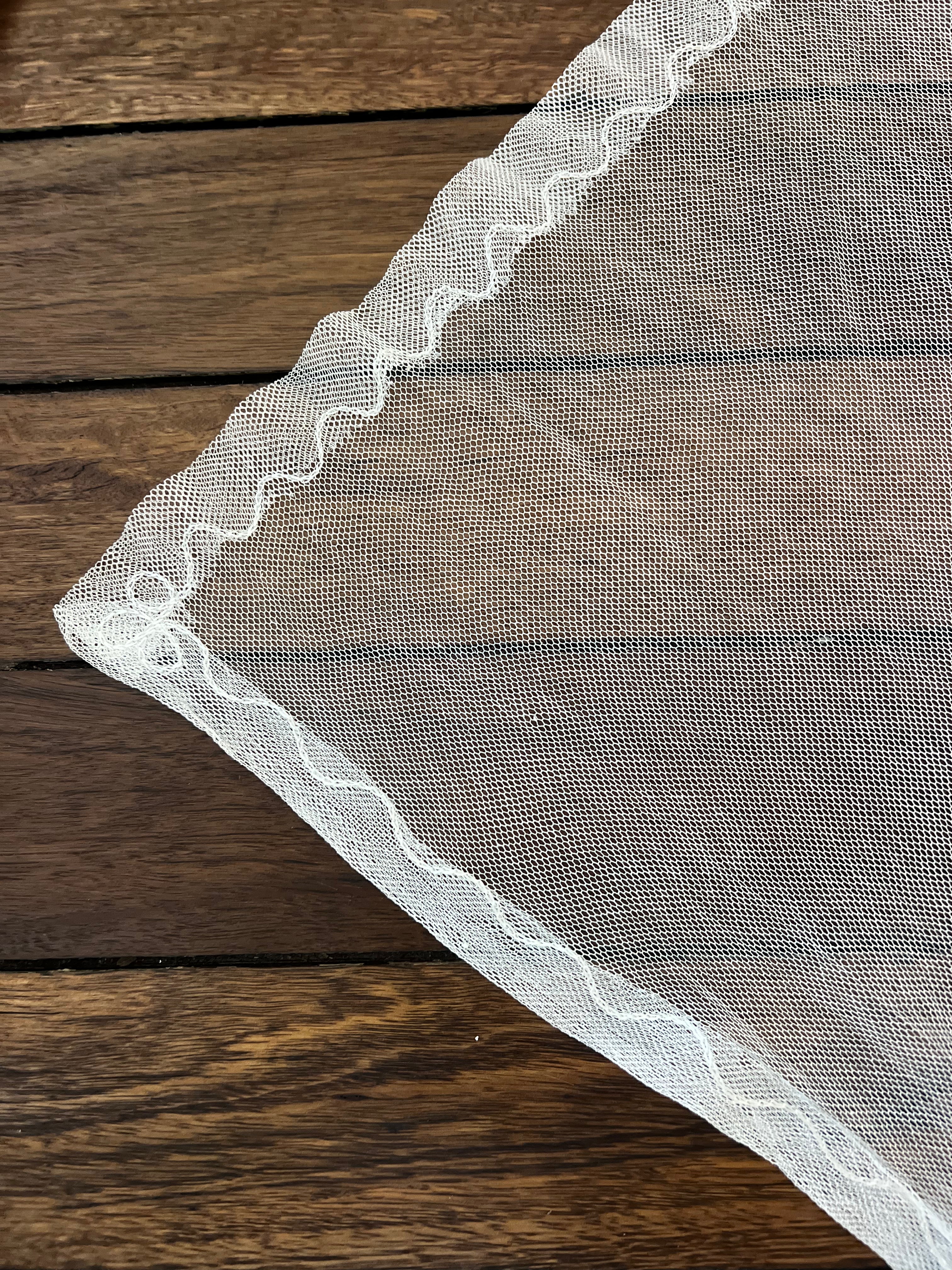 20s Silk Net Juliet Cap Veil