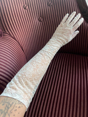50s Lyon Lace Elbow Gloves