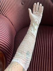 50s Lyon Lace Elbow Gloves