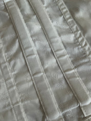 40s Embroidered Cotton Lace-up Corset