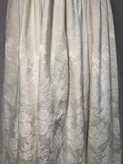 1970s Embossed Satin Basque Waist Dress