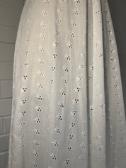 1970s French Broderie Empire Dress