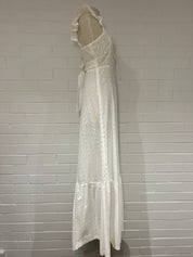 1970s French Broderie Empire Dress