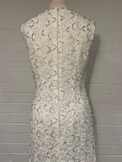 1960s Beaded Lace Sheath Dress