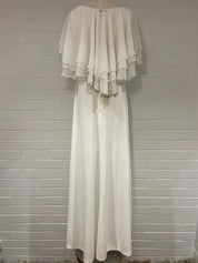 1970s Tiered Butterfly Sleeve Dress