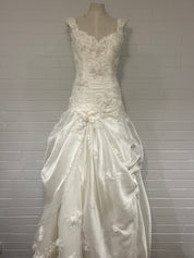 1990s Couture Drop Waist Gown