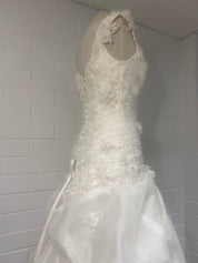 1990s Couture Drop Waist Gown