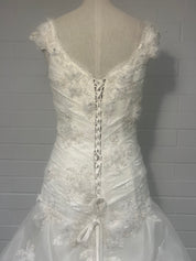 1990s Couture Drop Waist Gown