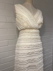 1960s Lace Ruffle Babydoll Dress