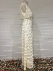 1960s Lace Ruffle Babydoll Dress