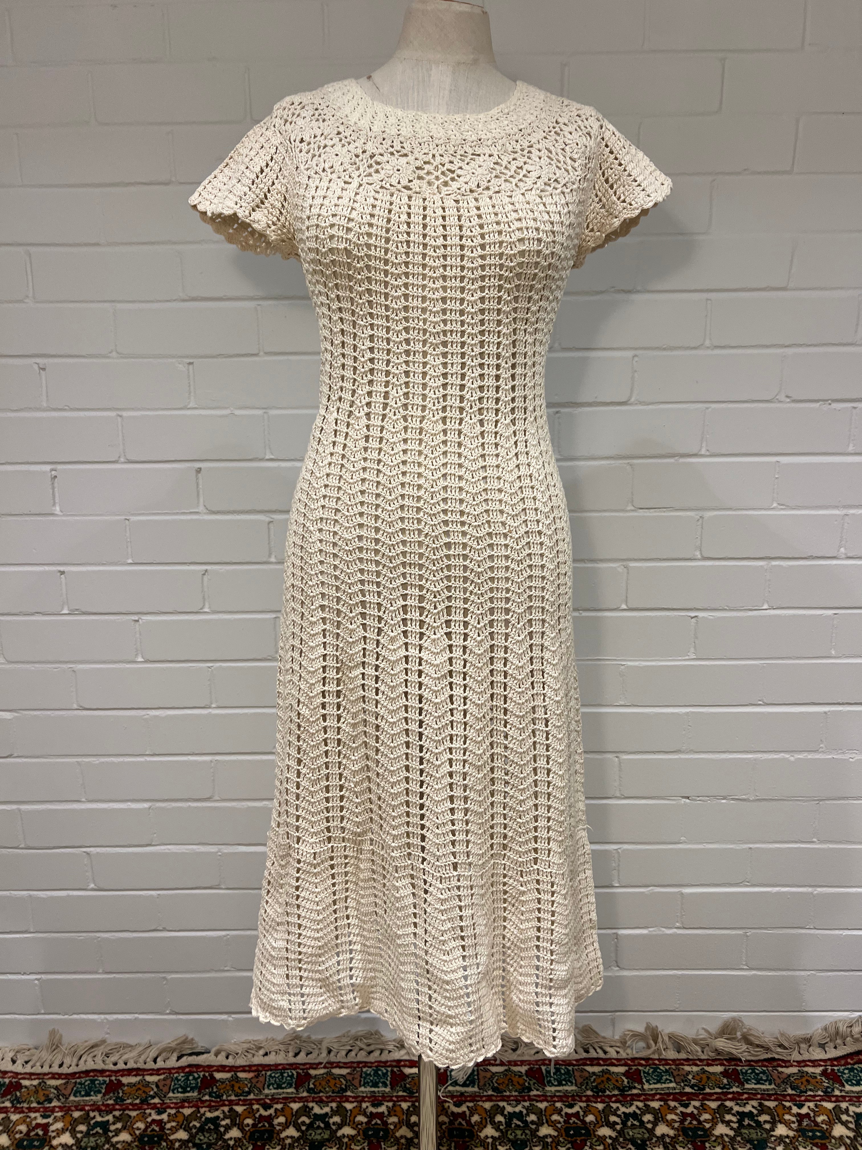 1970s Crochet Dress