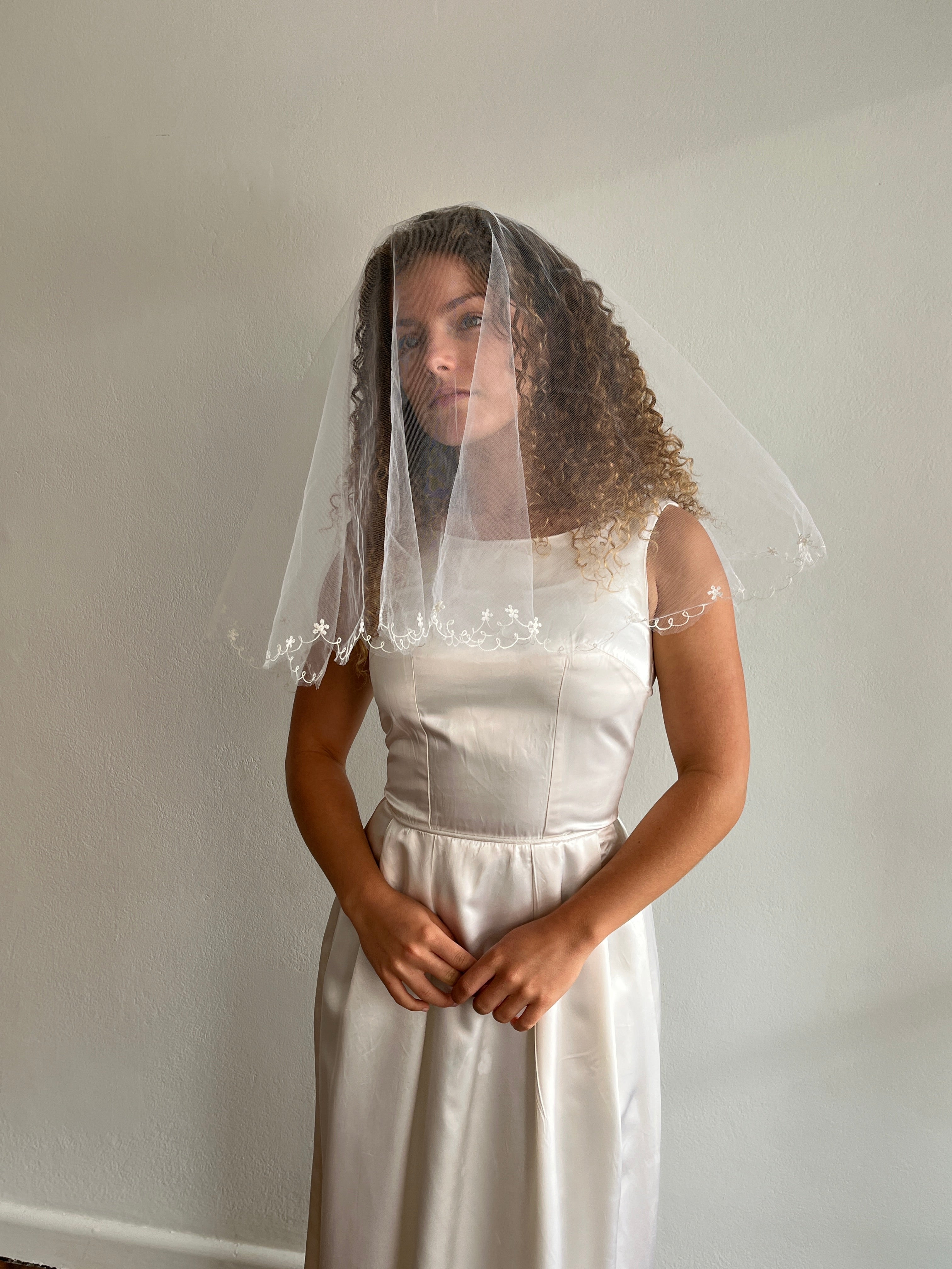 80s Elbow Blusher Veil