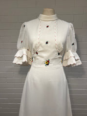 70s Swedish Embroidered Dress