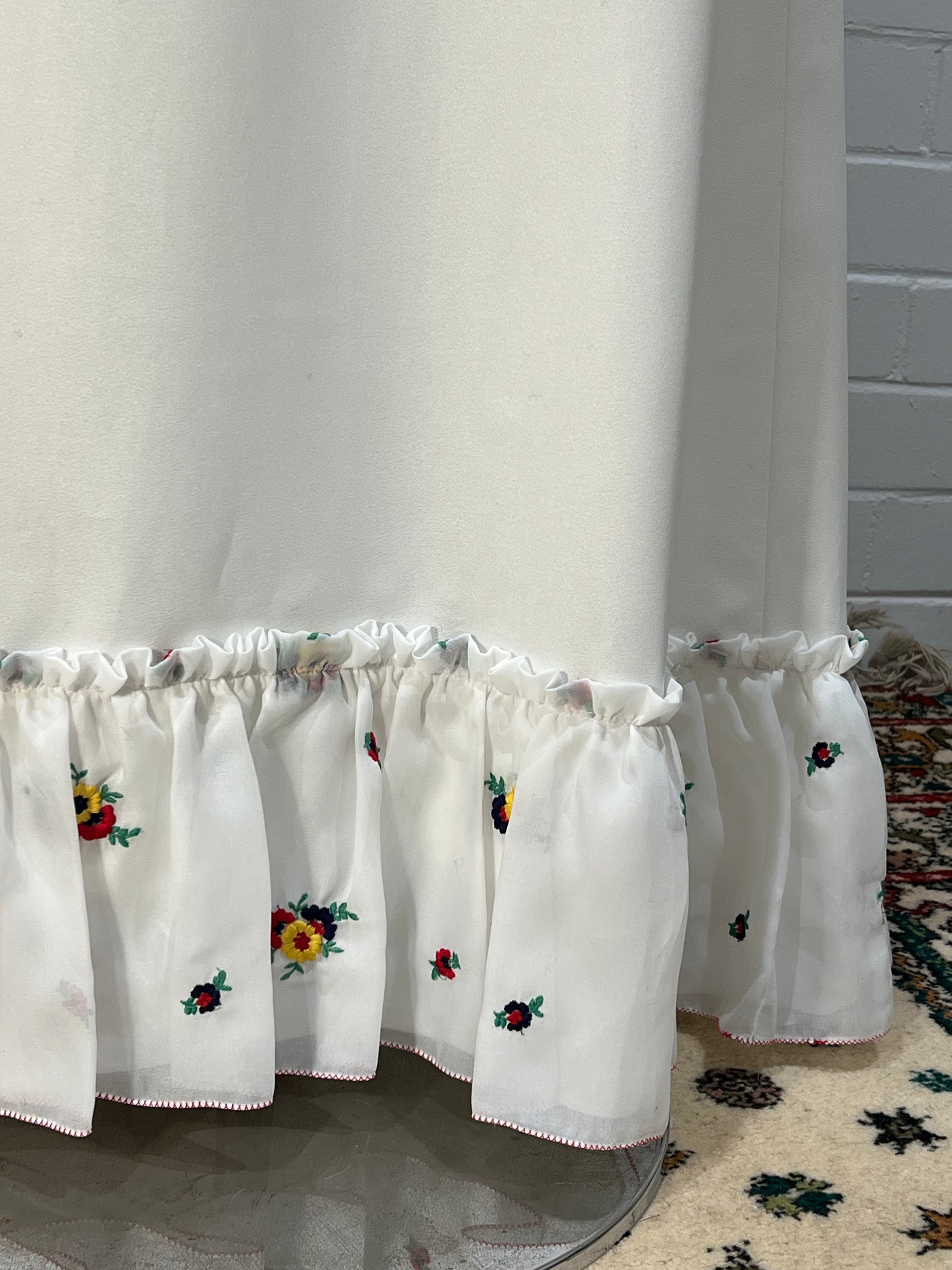 70s Swedish Embroidered Dress