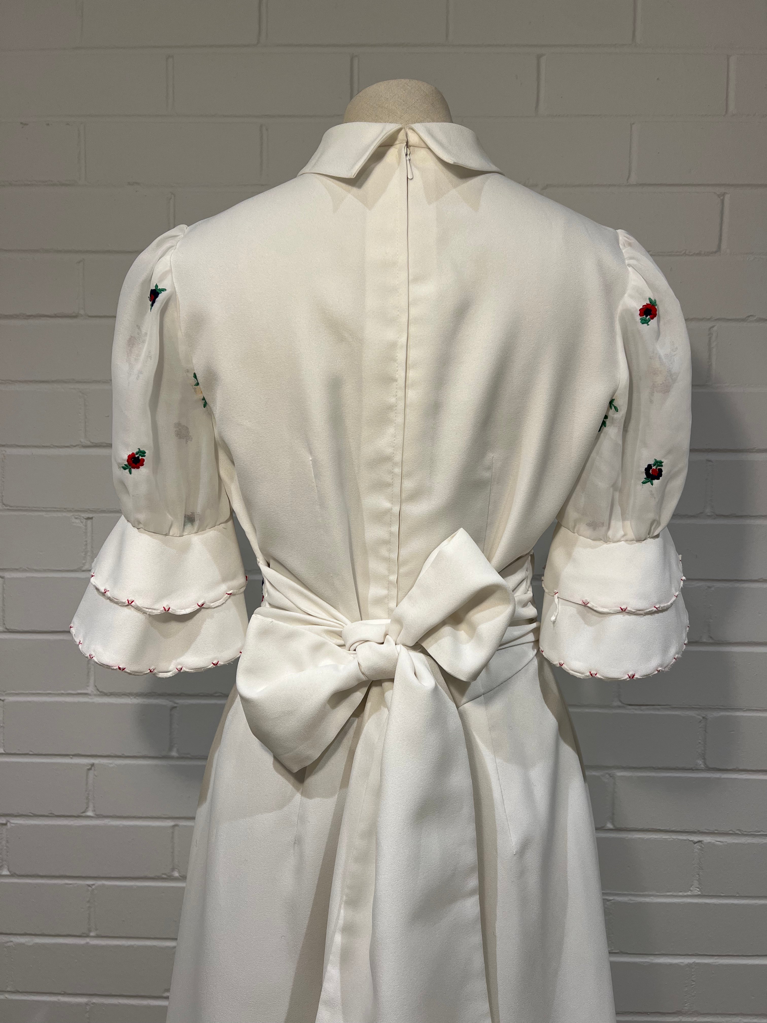 70s Swedish Embroidered Dress