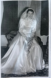 40s Liquid Silk Collared Dress
