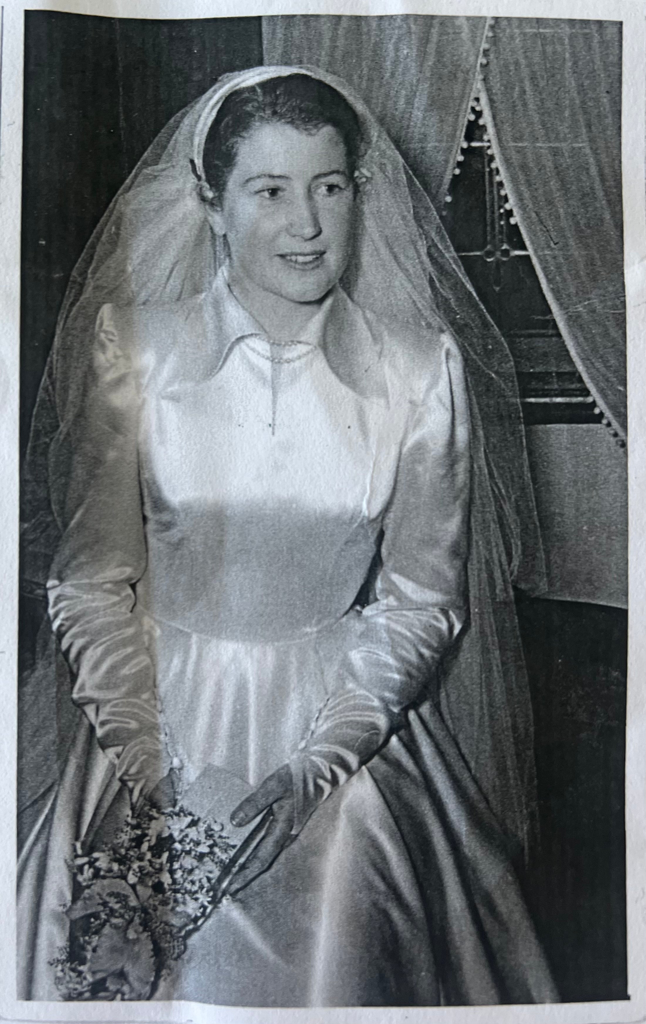 40s Liquid Silk Collared Dress
