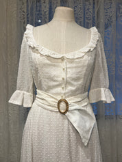 70s Peasant Style Dress with detachable belt