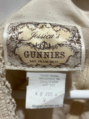 70s Lace Detail Gunne Sax Dress