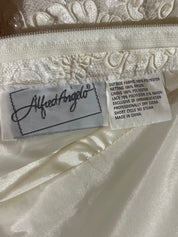90s Beaded Lace Bodice Satin Skirt Ballgown