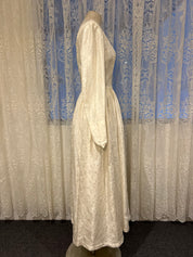 50s Satin Basque Waist Dress