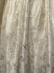50s Satin Basque Waist Dress
