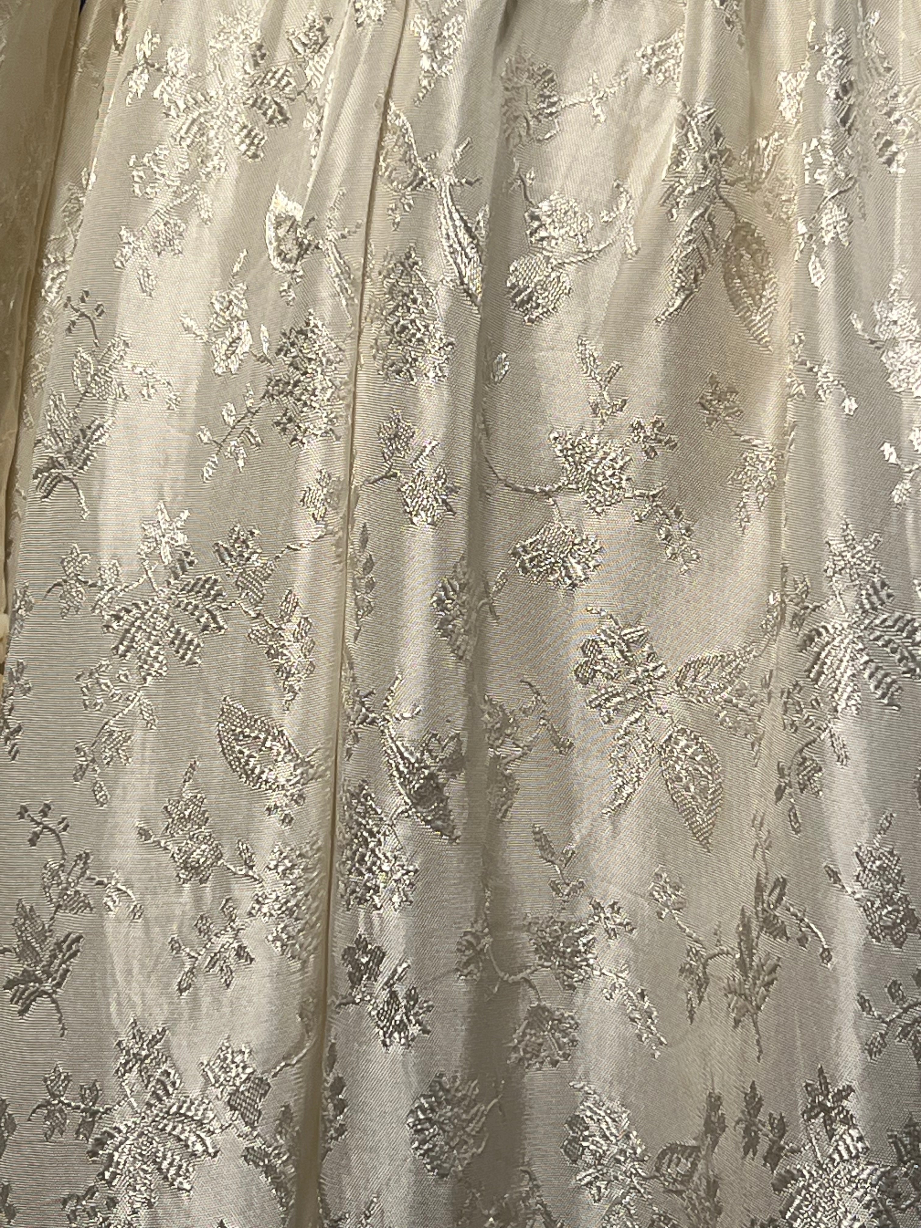 50s Satin Basque Waist Dress