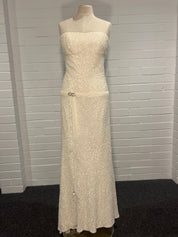 90s Strapless Sequin Mermaid Dress