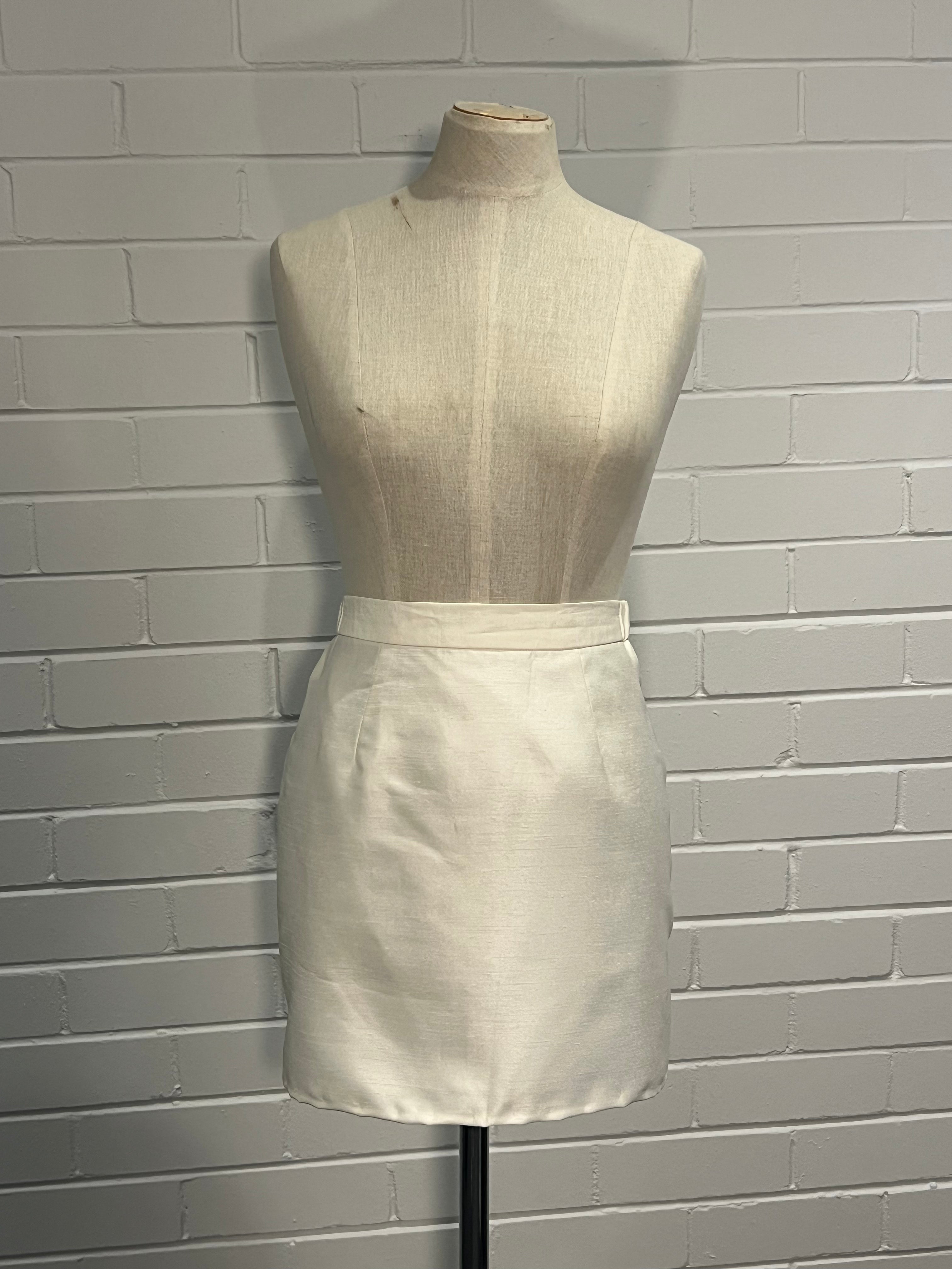 80s Silk Two Piece Embroidered Set
