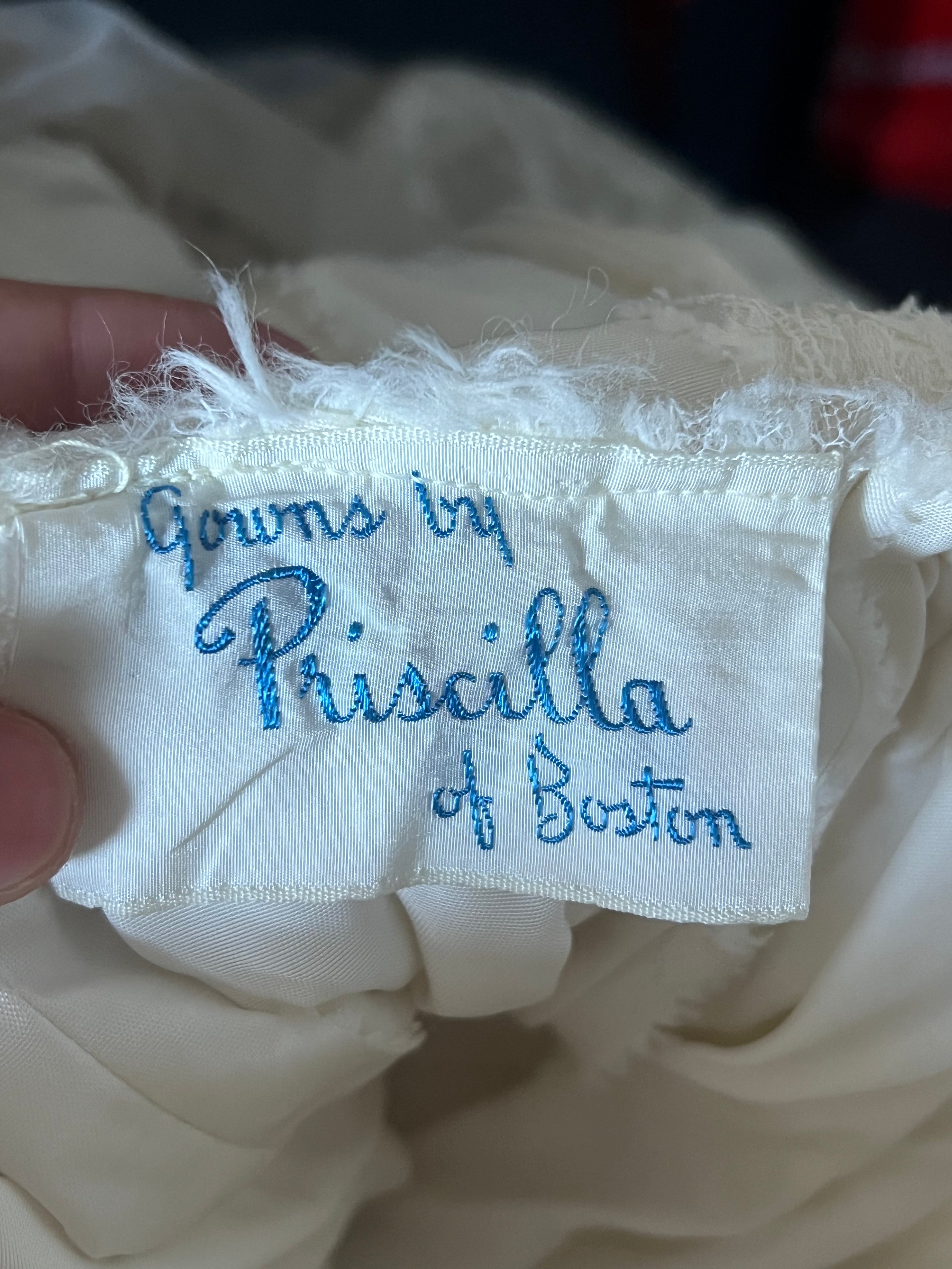 50s Priscilla of Boston Lace Ballgown