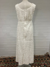60s Lace Ruffle Shift Dress