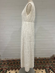 60s Lace Ruffle Shift Dress