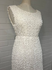 60s Lace Ruffle Shift Dress