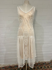 80s Beaded Flapper Dress