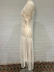 80s Beaded Flapper Dress