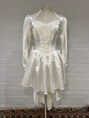 80s Jessica McClintock Short Backless Dress