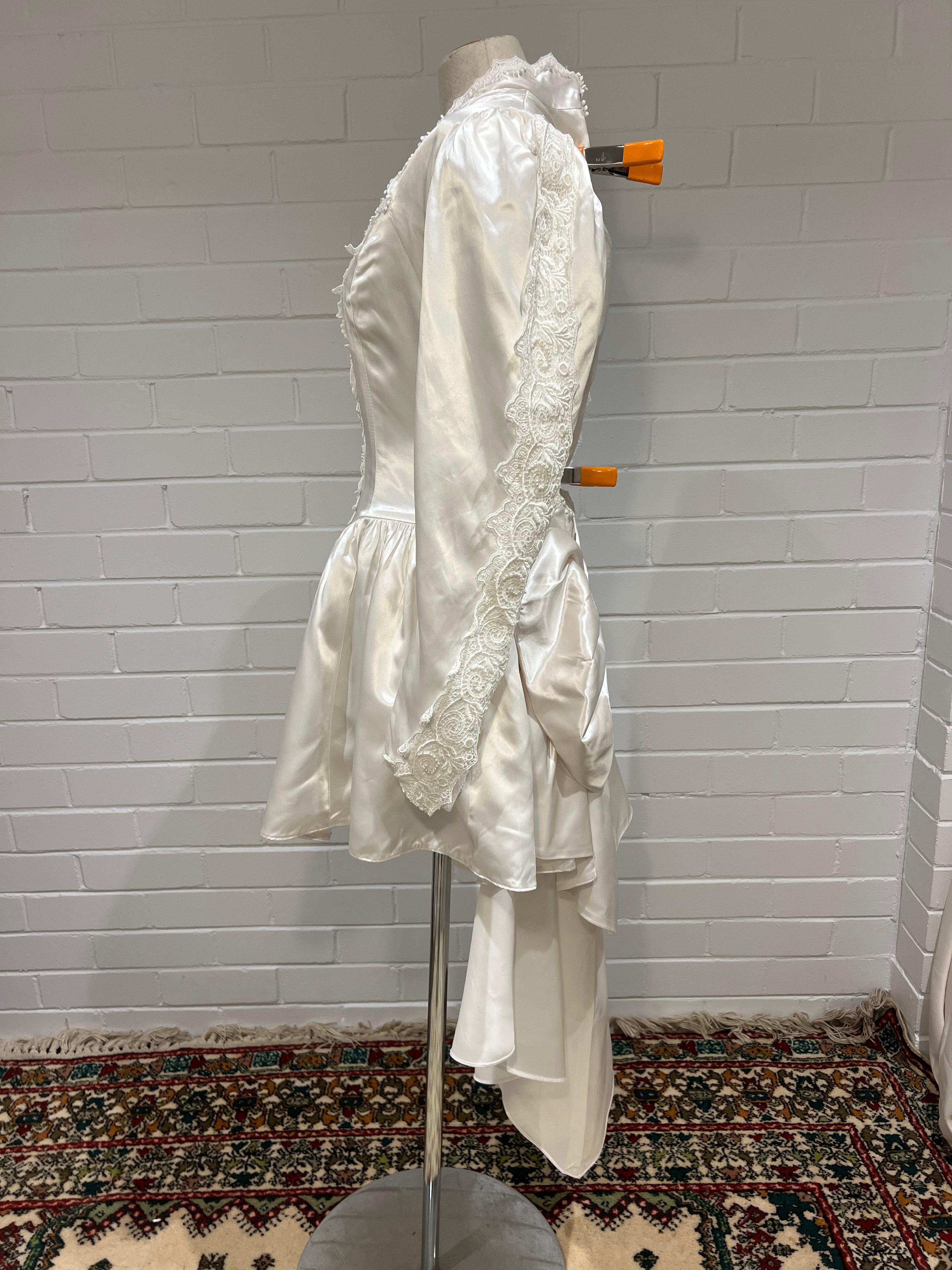 80s Jessica McClintock Short Backless Dress