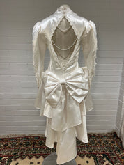 80s Jessica McClintock Short Backless Dress