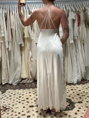 70s Cream Lace Slip and Jacket