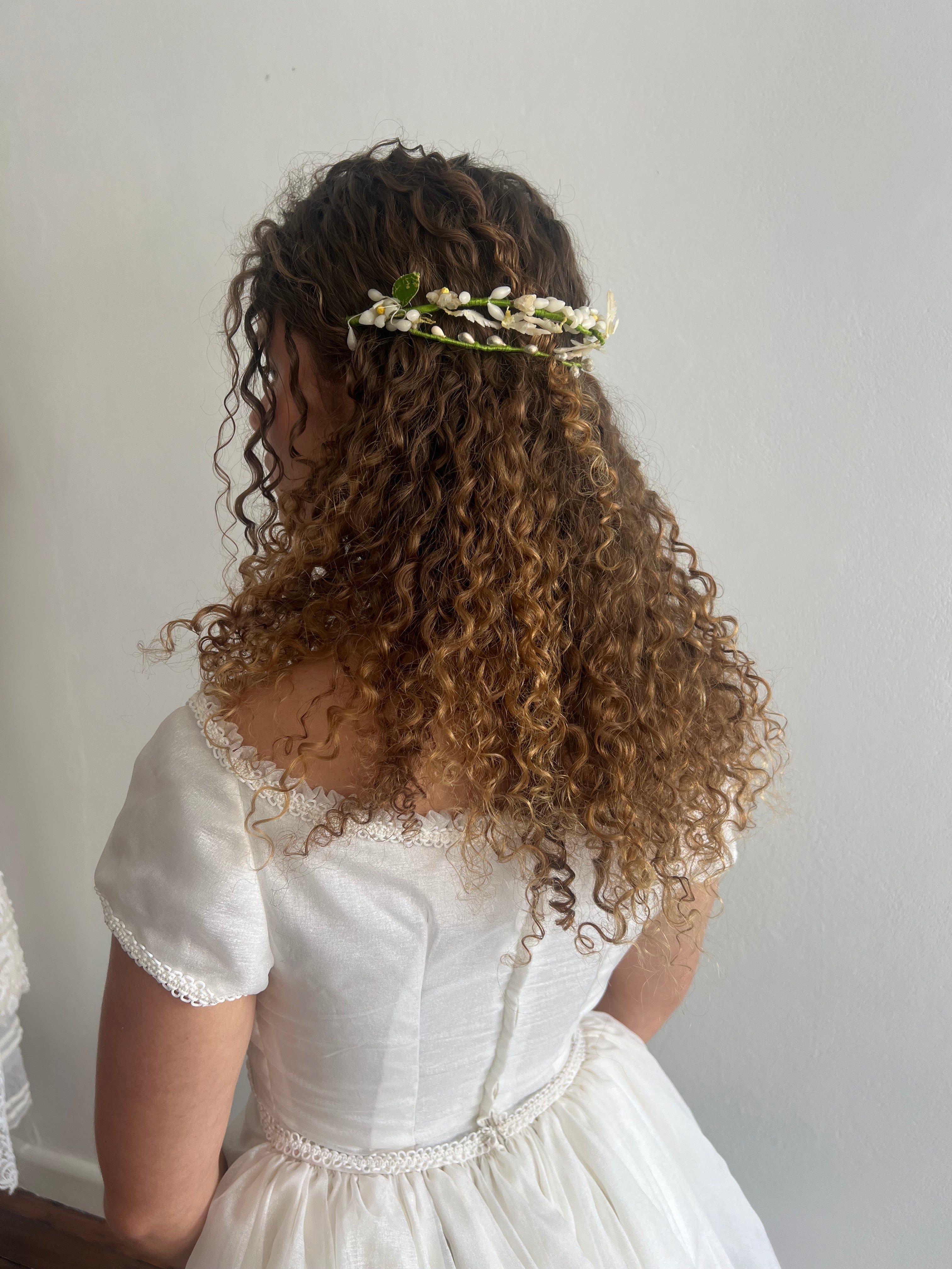 30s Wax Flower Juliet Flower Crown
