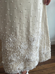 60s Priscilla of Boston Beaded Silk Organza Shift Dress