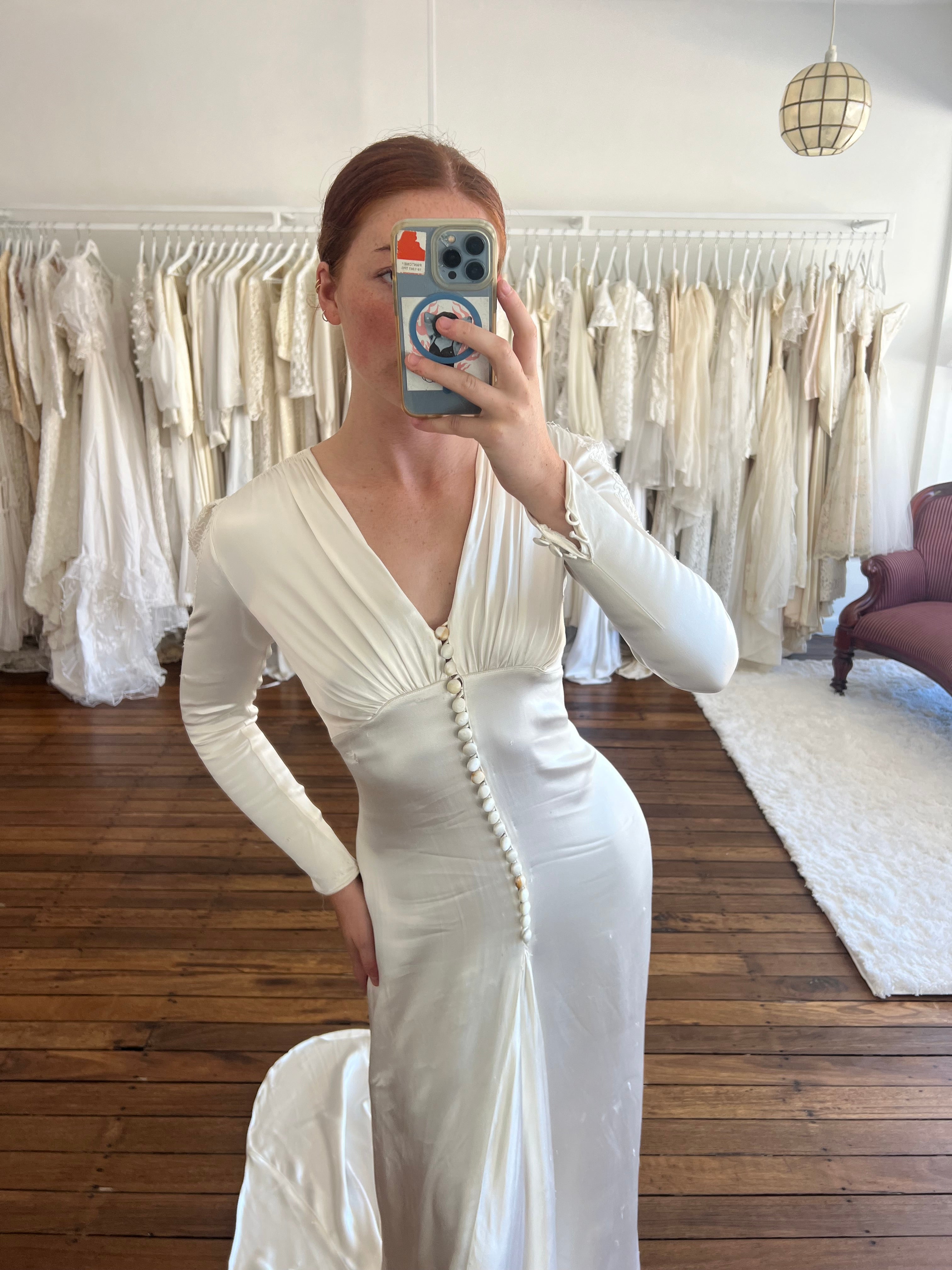 30s Liquid Silk Empress Dress